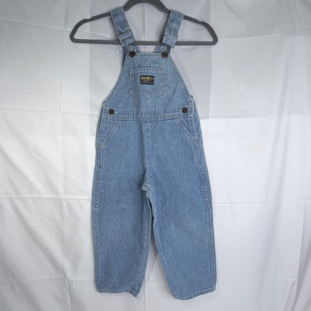 Vintage OshKosh Denim Overalls Kids Size 4T
